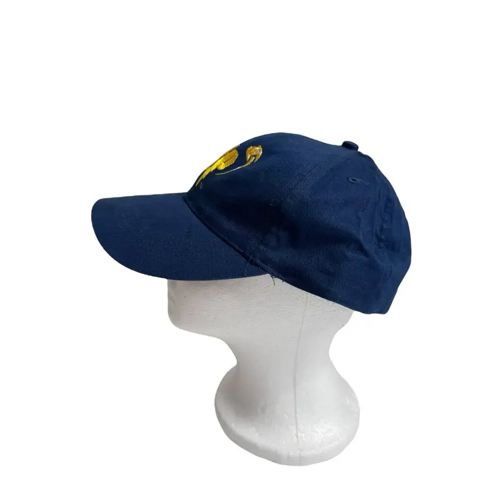 Vintage *NEW* Harry Potter HP Blue Baseball Cap Adjustable 2001 Navy Blue Hat